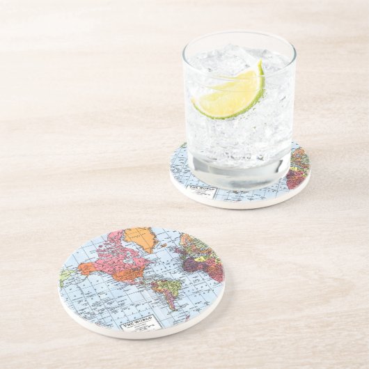 World Map Untersetzer (Seite)