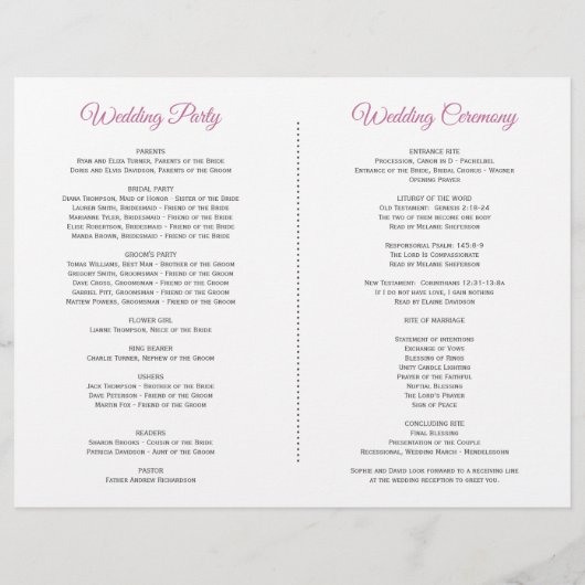 World Map Wedding Program für Zielwasserfarbe (Rückseite)