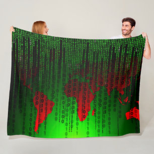 WORLD MATRIX FLEECEDECKE