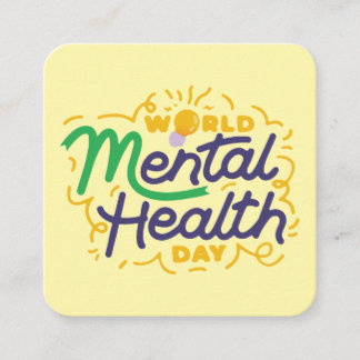 World Mental Health Day Inspirational Typography Begleitkarte