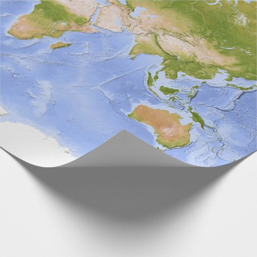 World Mercator Map Geschenkpapier (Ecke)
