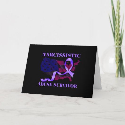 World Narcissistic Abuse Awareness Survivor Karte (Vorderseite)