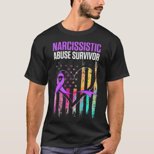 World Narcissistic Missbrauch Awareness Survivor P T-Shirt (Vorderseite)