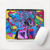 World of Hearts Drawing Mousepad (Mit Mouse)