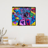 World of Hearts Drawing Poster (Küche)