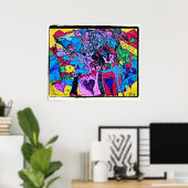 World of Hearts Drawing Poster (Heimbüro)