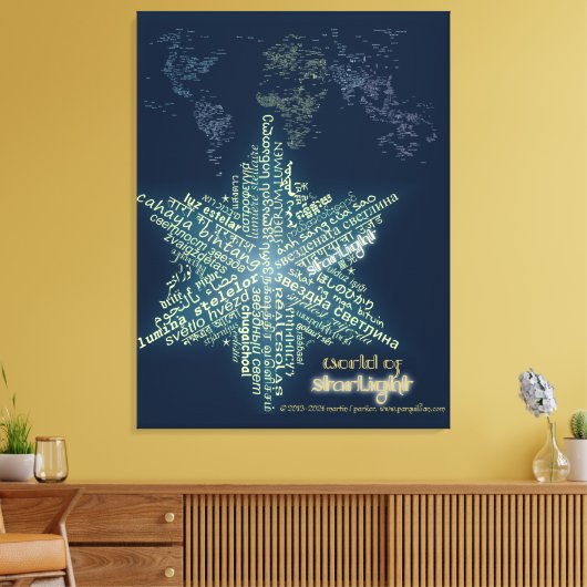 World of Starlight Canvas Print Leinwanddruck (Insitu (Wohnzimmer))
