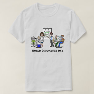 World Optometry Day T - Shirt mit Fun Eye Doctors