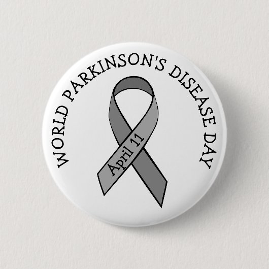 World Parkinson's Disease Day 11. April Button (Vorderseite)