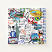 World Passport Pattern Notizblock (Rückseite)