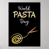 World Pasta Day Sign Poster (Vorne)
