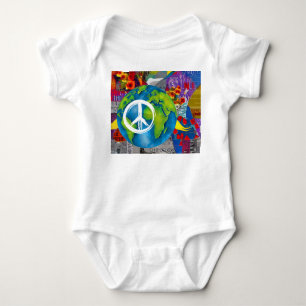 World Peace Baby Bodysuit Strampler