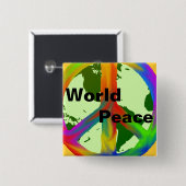 World Peace Button (Vorne & Hinten)