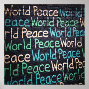 World Peace Colorado Liebe Friedlich Poster
