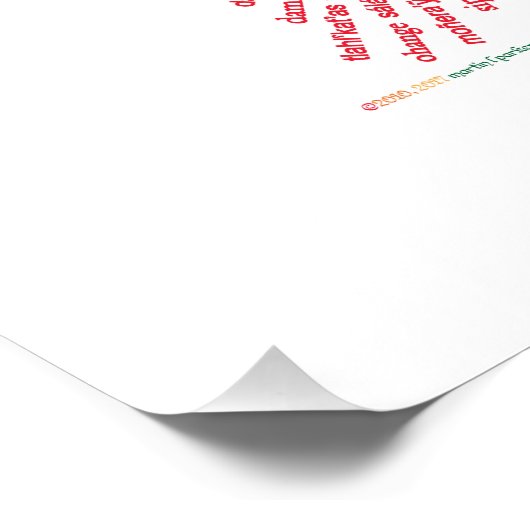 World Peace Doster Poster (Ecke)