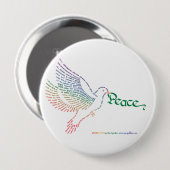 World Peace Dove Button (Vorne & Hinten)