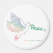 World Peace Dove Magnet (Vorne)