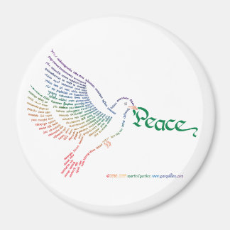 World Peace Dove Magnet