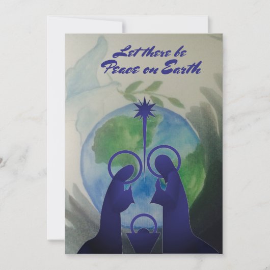World Peace Flat Holiday Card Feiertagskarte (Vorderseite)