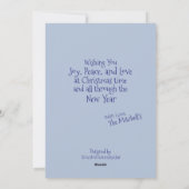 World Peace Flat Holiday Card Feiertagskarte (Rückseite)