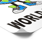 World Peace On Earth Shirt Global Love Peace Sign  Poster (Ecke)