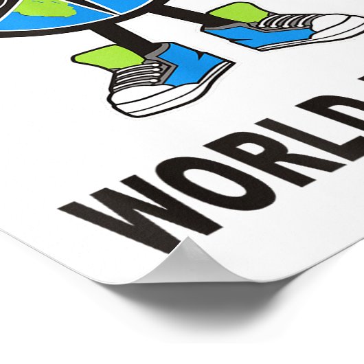 World Peace On Earth Shirt Global Love Peace Sign Poster (Ecke)