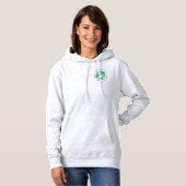 World Peace Sign Globe Hoodie (Vorne ganz)