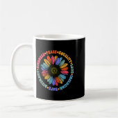 World Peace Suprter Sunflower Floral Outfit Kindne Kaffeetasse (Links)