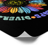 World Peace Suprter Sunflower Floral Outfit Kindne Poster (Ecke)