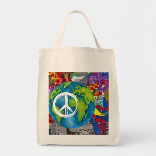 World Peace Tote Bag Tragetasche (Vorne)