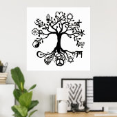 World Peace Tree Poster (Heimbüro)