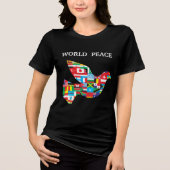 world peace Tri-Blend Shirt (Vorderseite)