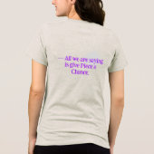 World Piece / Give Piece Tee Shirt (Rückseite)
