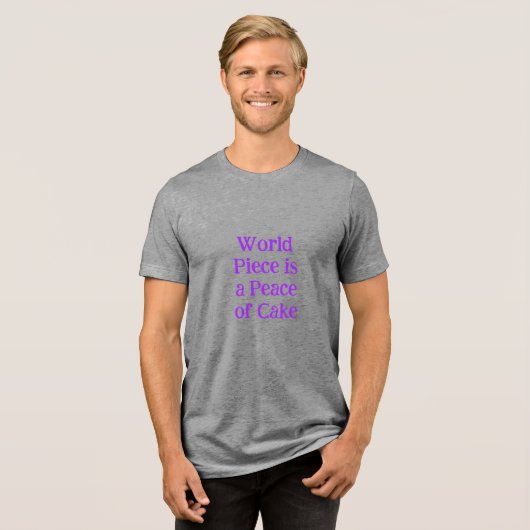 World Piece / Give Piece Tee Shirt (Vorderseite voll)