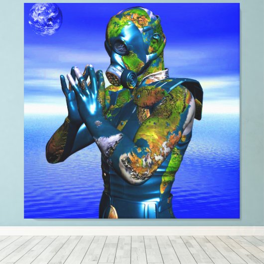 World Pollution Leinwanddruck (Insitu (Holzboden))