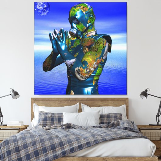 World Pollution Leinwanddruck (Insitu (Schlafzimmer))