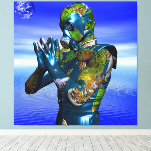 World Pollution Leinwanddruck (Insitu (Holzboden))