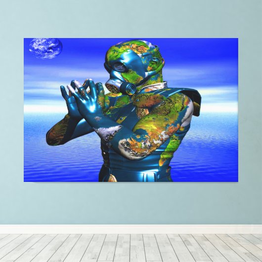 World Pollution Leinwanddruck (Insitu (Holzboden))