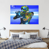 World Pollution Leinwanddruck (Insitu (Schlafzimmer))