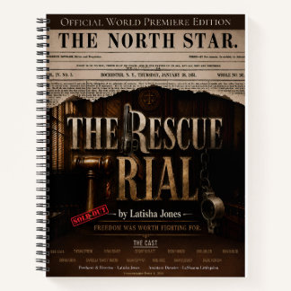 World-Premiere-Gedenkausgabe von "The Rescue Trial Notizblock