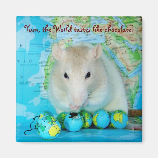 World Rat Day Magnet (Vorne)