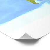 World Regions Map Poster (Ecke)