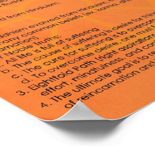 World Religions Poster (Ecke)