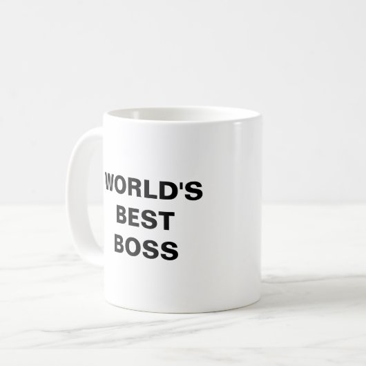 World’s best boss kaffeetasse (Vorderseite Links)