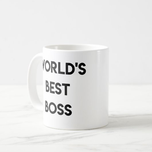 World’s best boss kaffeetasse (Vorderseite Links)