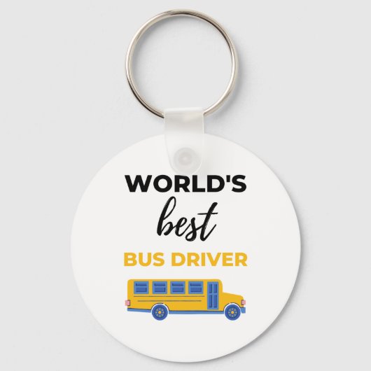 World’s Best Bus Driver bl Schlüsselanhänger (Vorderseite)