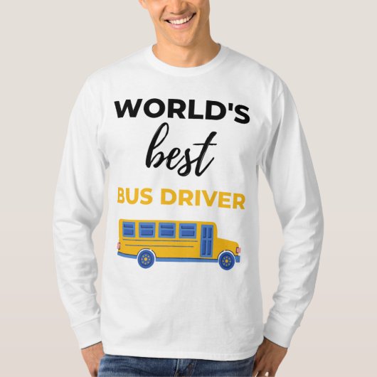World’s Best Bus Driver bl T-Shirt (Vorderseite)