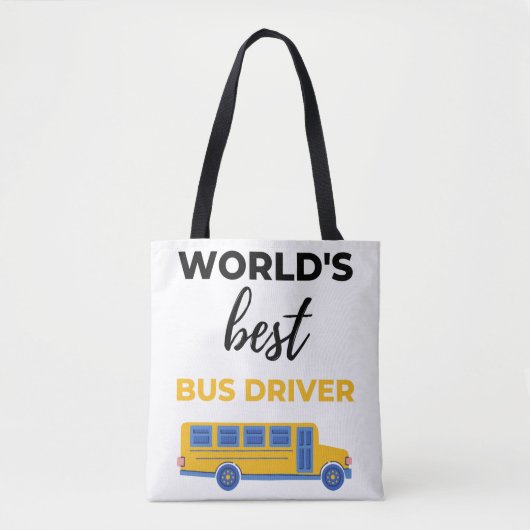 World’s Best Bus Driver bl Tasche (Vorderseite)
