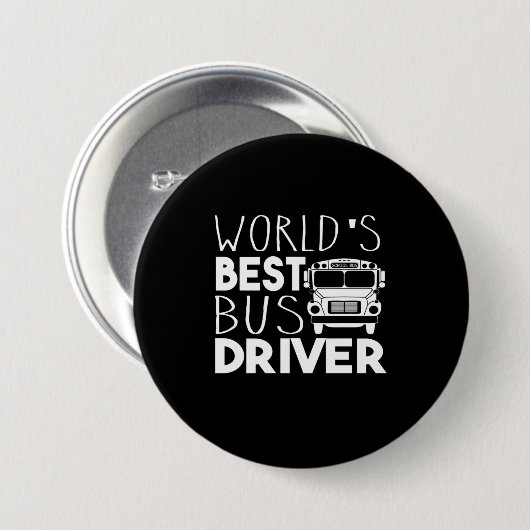 World’s Best Bus Driver Button (Vorne & Hinten)