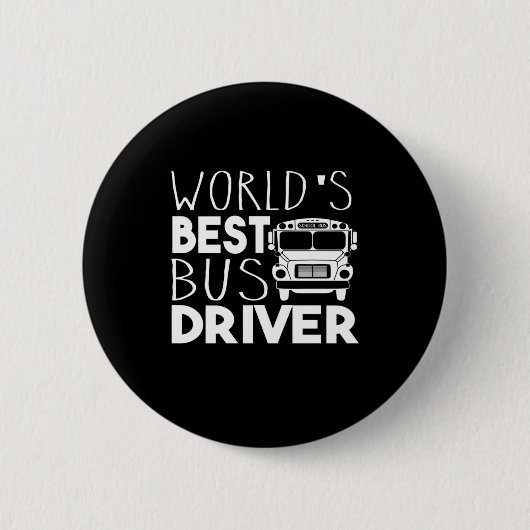 World’s Best Bus Driver Button (Vorderseite)